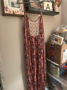 Altar'd State | Dresses | Altard State Aura Floral Maxi Dress Brown Size L  | Poshmark